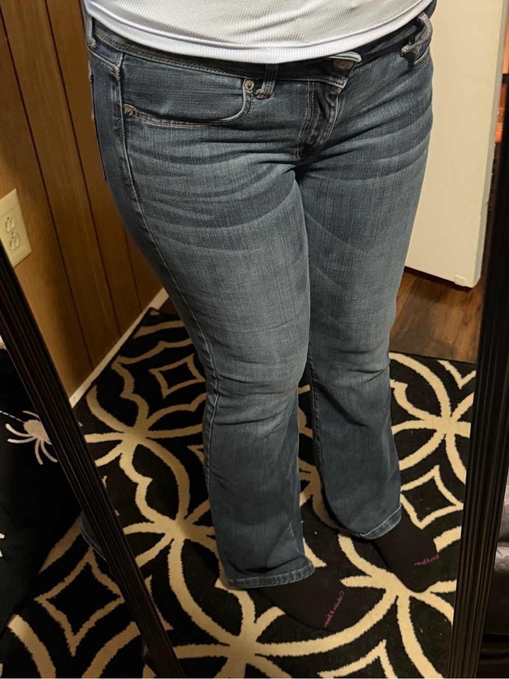 American Eagle Kick Boot Super Stretch Jeans Women’s 12 Long Medium Wash